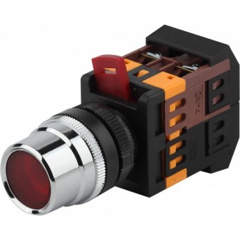 Кнопка ЭРА ABLF-22 красн. D22мм неон/240В 1з+1р BBT10-ABLF-K04E Б0045648