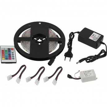 Комплект светодиодной ленты ЭРА Б0043067 5050kit-14.4-60-12-IP20-RGB разноцветный 5м Комплект светодиодной ленты ЭРА Б0043067 5050kit-14.4-60-12-IP20-RGB разноцветный 5м