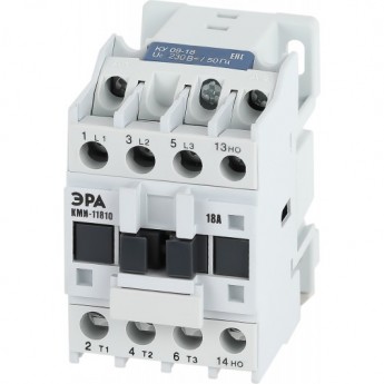 Контактор ЭРА PRO KKM11-018-230-10-E КМИ-11810 18А 230В/АС3 1НО Контактор ЭРА PRO KKM11-018-230-10-E КМИ-11810 18А 230В/АС3 1НО
